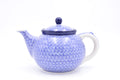 060 Bunzlau Theepot 0028 - Blij Blauw Bunzlau