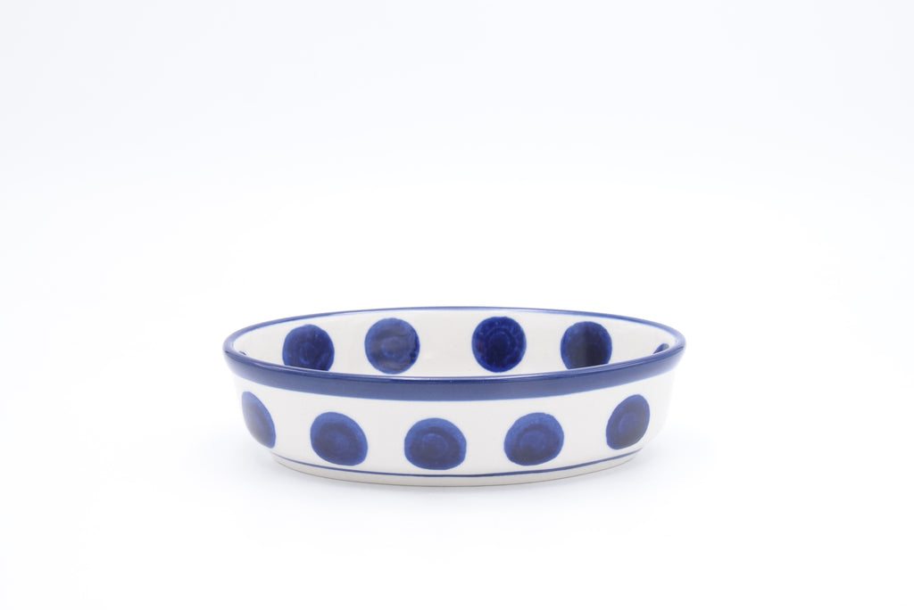 A35 Bunzlau Ovenschaal Ovaal 0036 - Blij Blauw Bunzlau