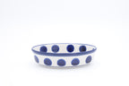 A35 Bunzlau Ovenschaal Ovaal 0036 - Blij Blauw Bunzlau