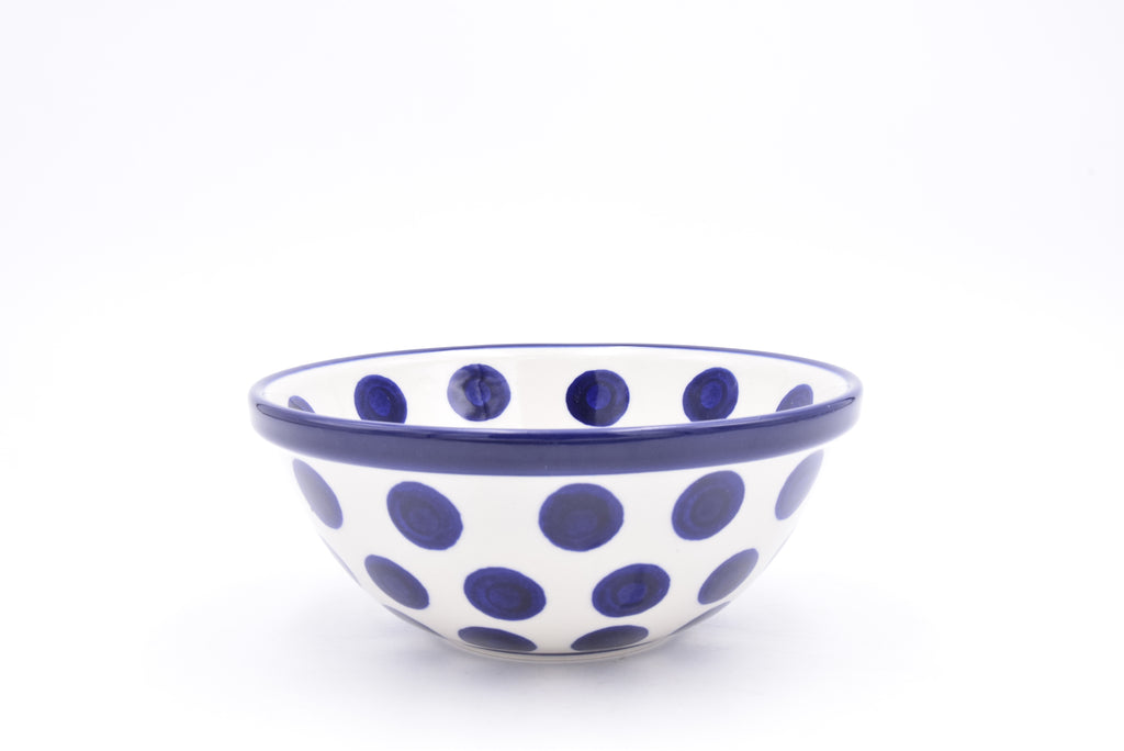 058 Bunzlau Nestschaal 0036 - Blij Blauw Bunzlau