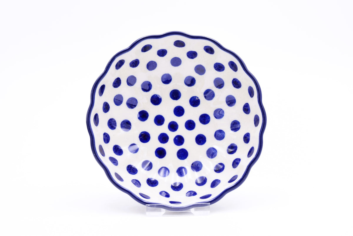 023 Bunzlau Schaaltje Ribbel 0061 - Blij Blauw Bunzlau