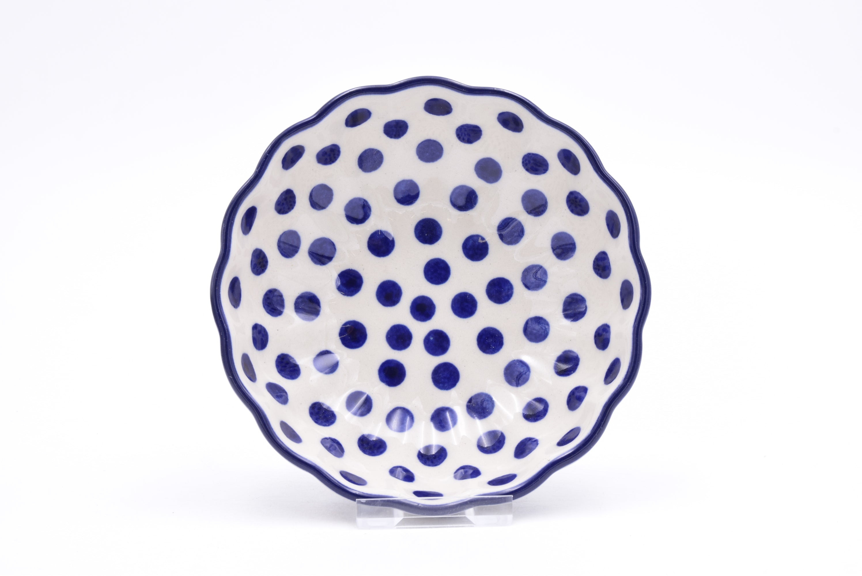 023 Bunzlau Schaaltje Ribbel 0061 - Blij Blauw Bunzlau