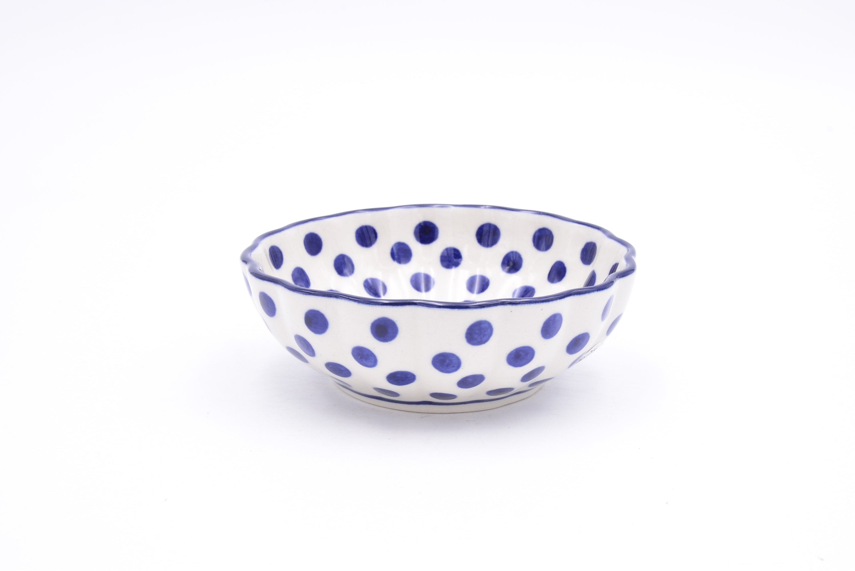 023 Bunzlau Schaaltje Ribbel 0061 - Blij Blauw Bunzlau
