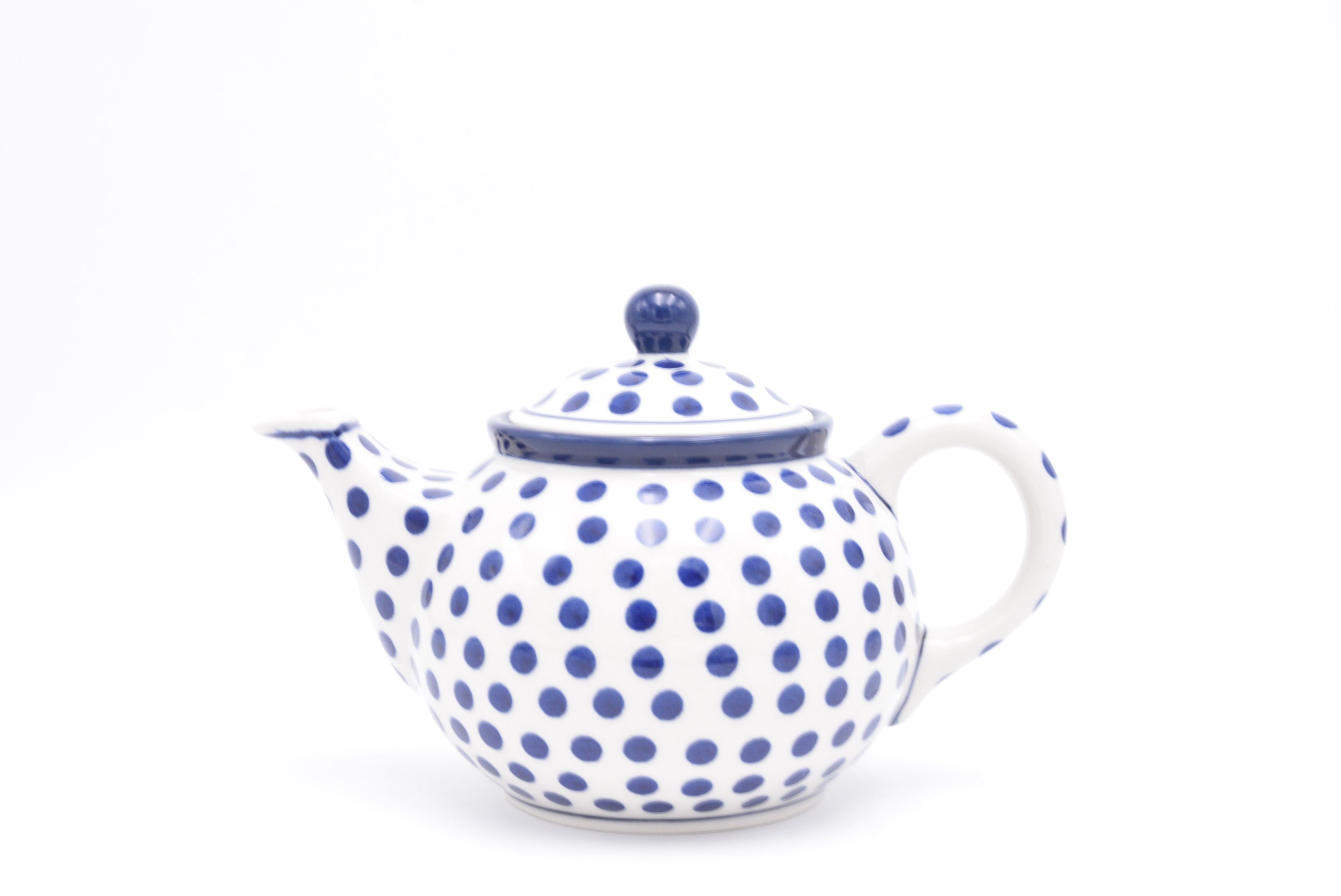 264 Bunzlau Theepot 0061 - Blij Blauw Bunzlau