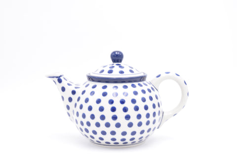 264 Bunzlau Theepot 0061 - Blij Blauw Bunzlau