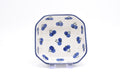 219 Bunzlau Achthoekig schaaltje 0067A - Blij Blauw Bunzlau