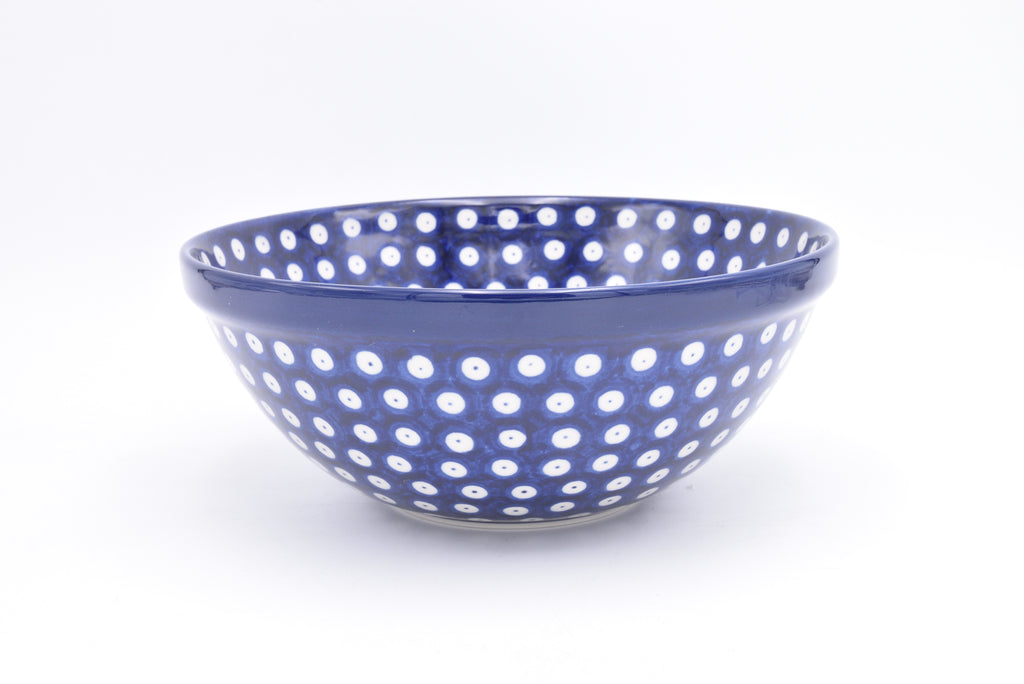 056 Bunzlau Nestschaal 0070A - Blij Blauw Bunzlau