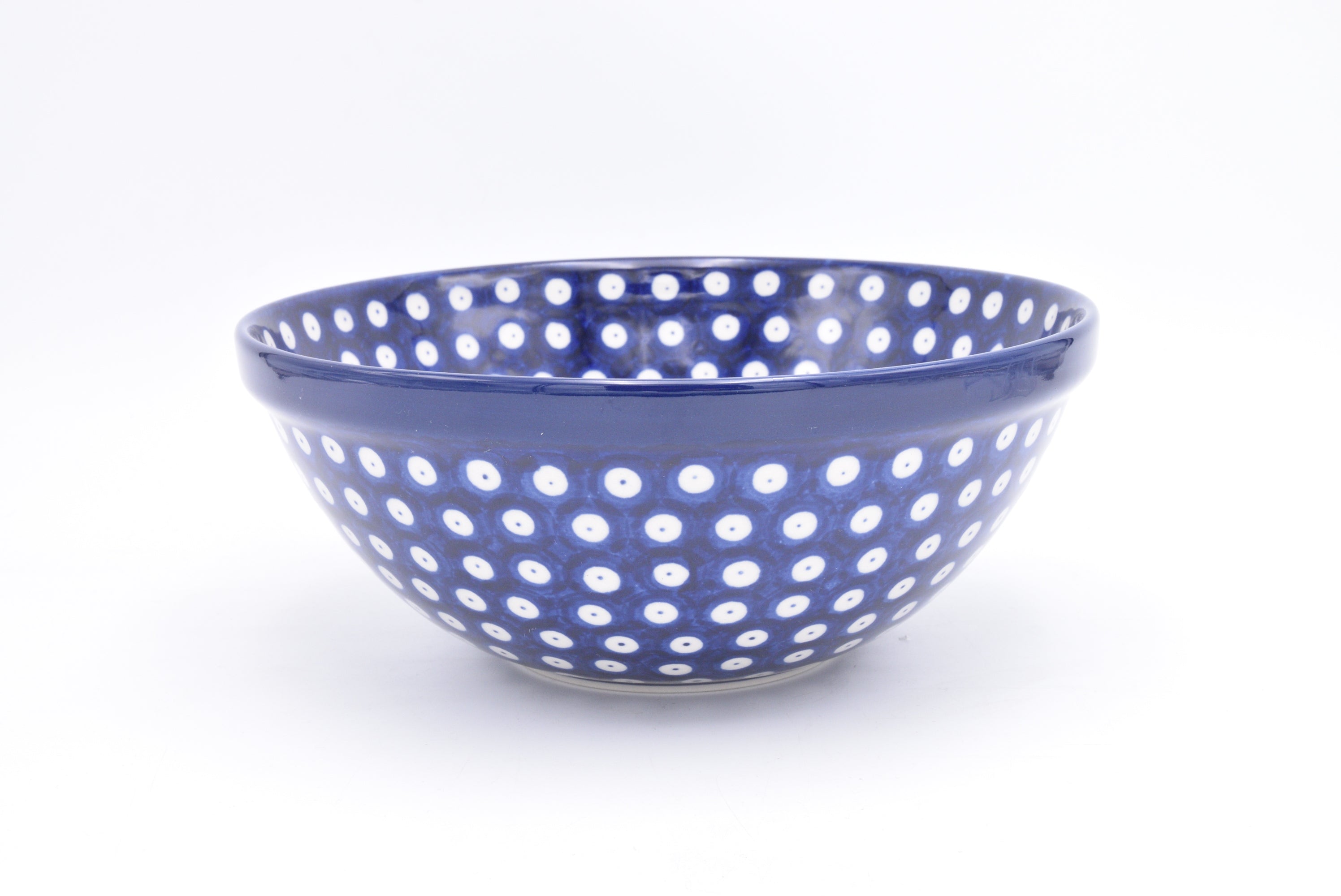 056 Bunzlau Nestschaal 0070A - Blij Blauw Bunzlau