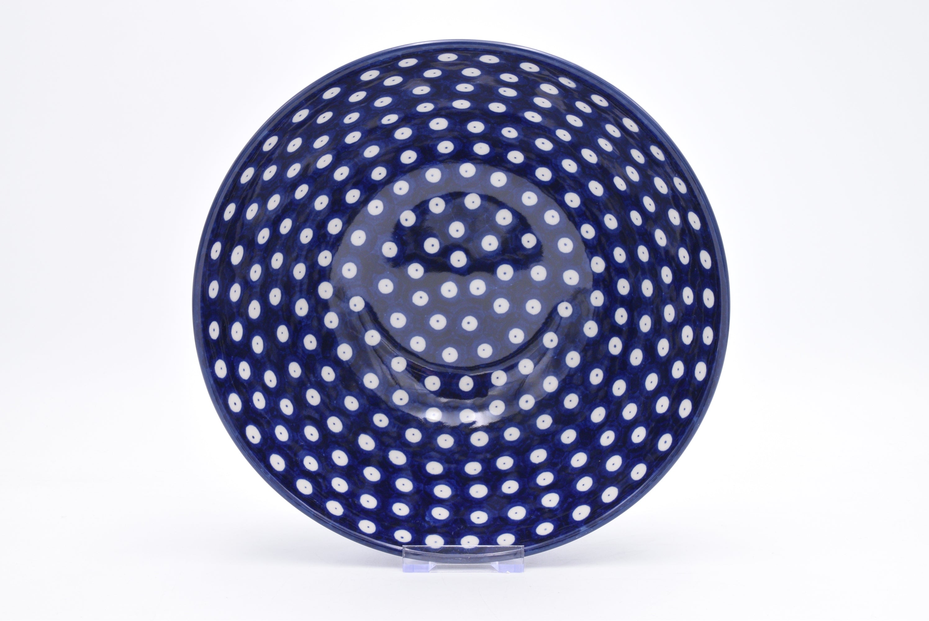 056 Bunzlau Nestschaal 0070A - Blij Blauw Bunzlau