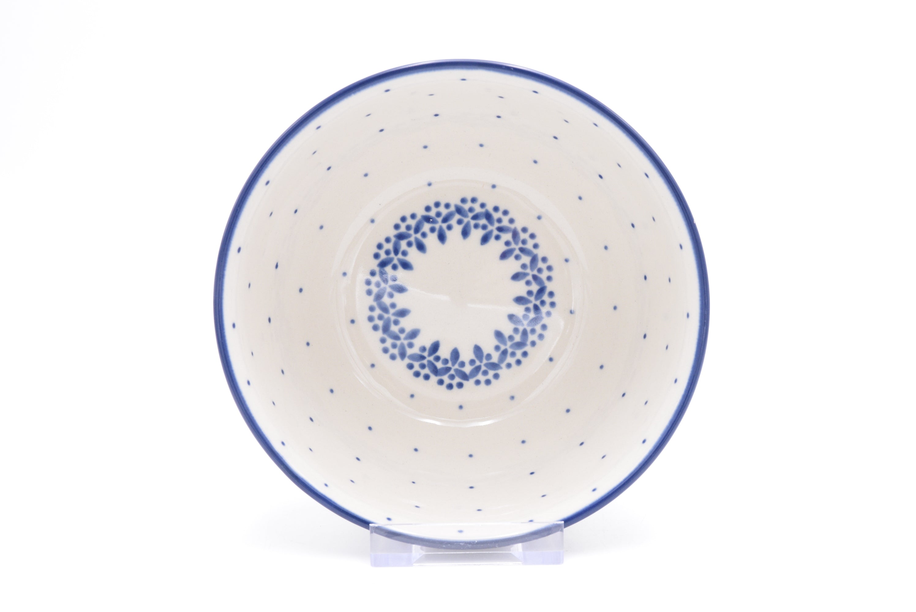 986 Bunzlau Ricebowl 00A2 - Blij Blauw Bunzlau