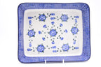 406 Bunzlau Ovenschaal Recht 0163 - Blij Blauw Bunzlau