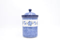 493 Bunzlau Pot met deksel 0163 - Blij Blauw Bunzlau