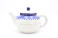 060 Bunzlau Theepot 0208 - Blij Blauw Bunzlau