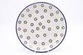 086 Bunzlau Ontbijtbord 0213 - Blij Blauw Bunzlau