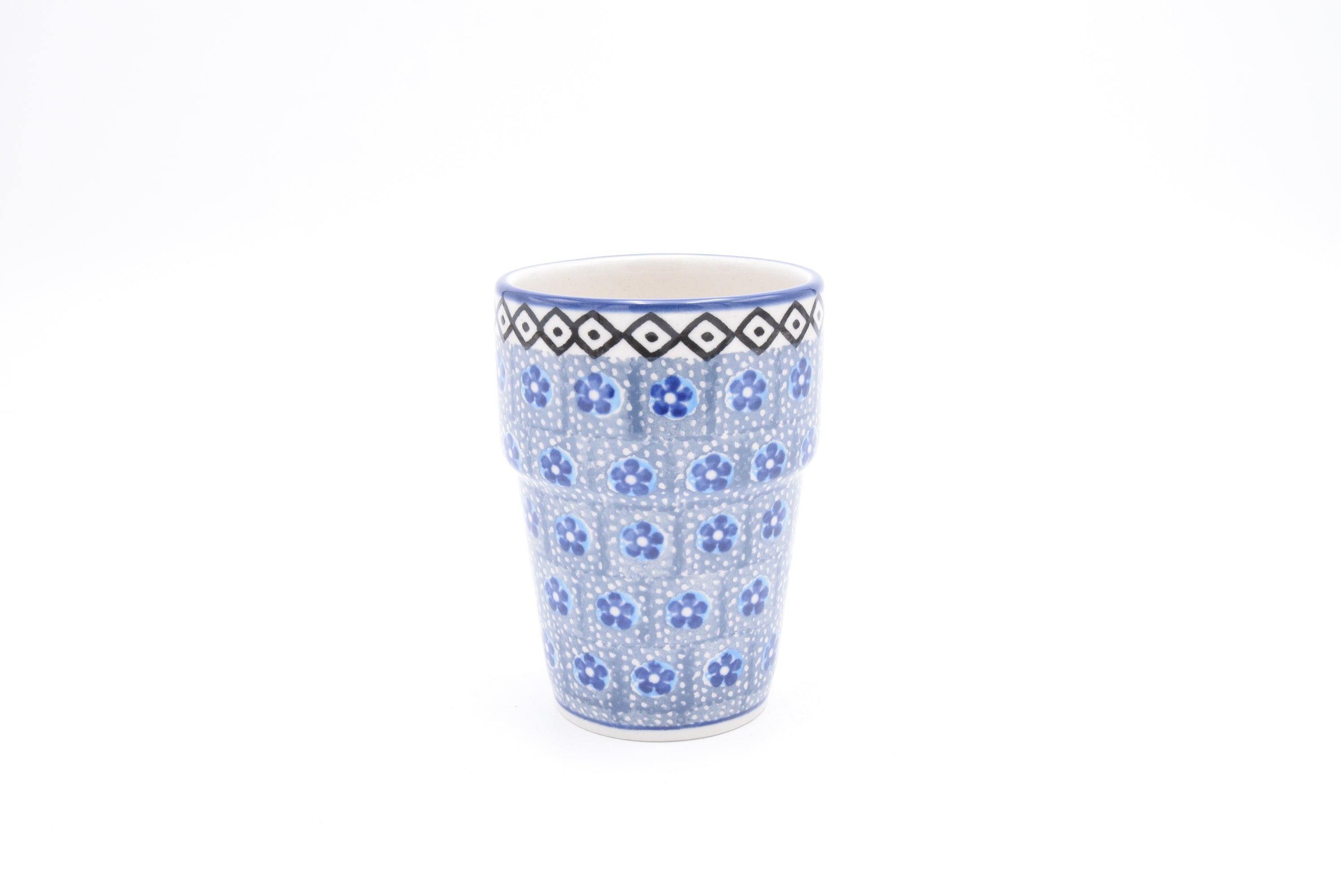 071 Bunzlau Melkbeker 0354 - Blij Blauw Bunzlau