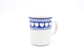236 Bunzlau Rechte Mok 0375M - Blij Blauw Bunzlau