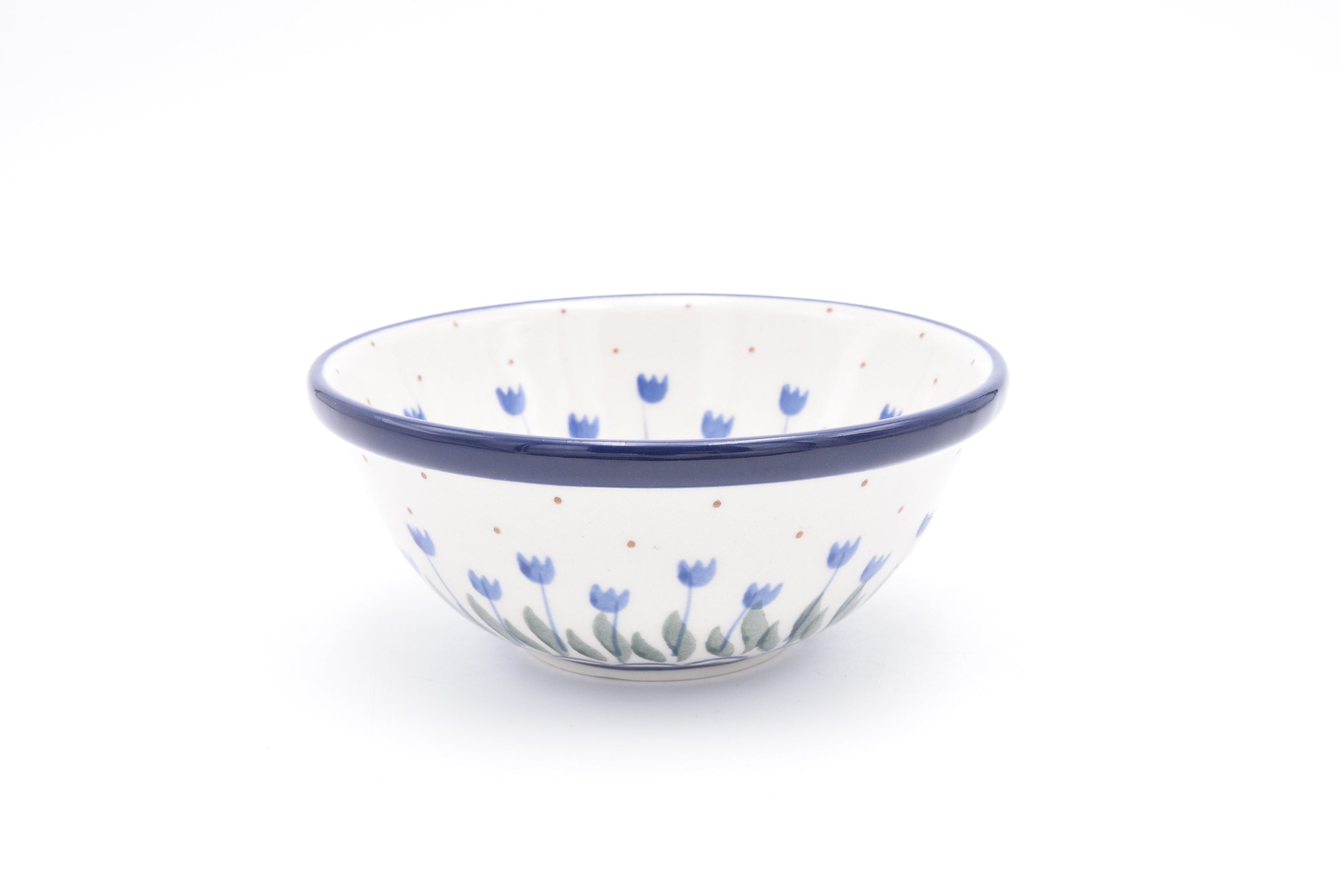 556 Bunzlau Nestschaal 0490 - Blij Blauw Bunzlau