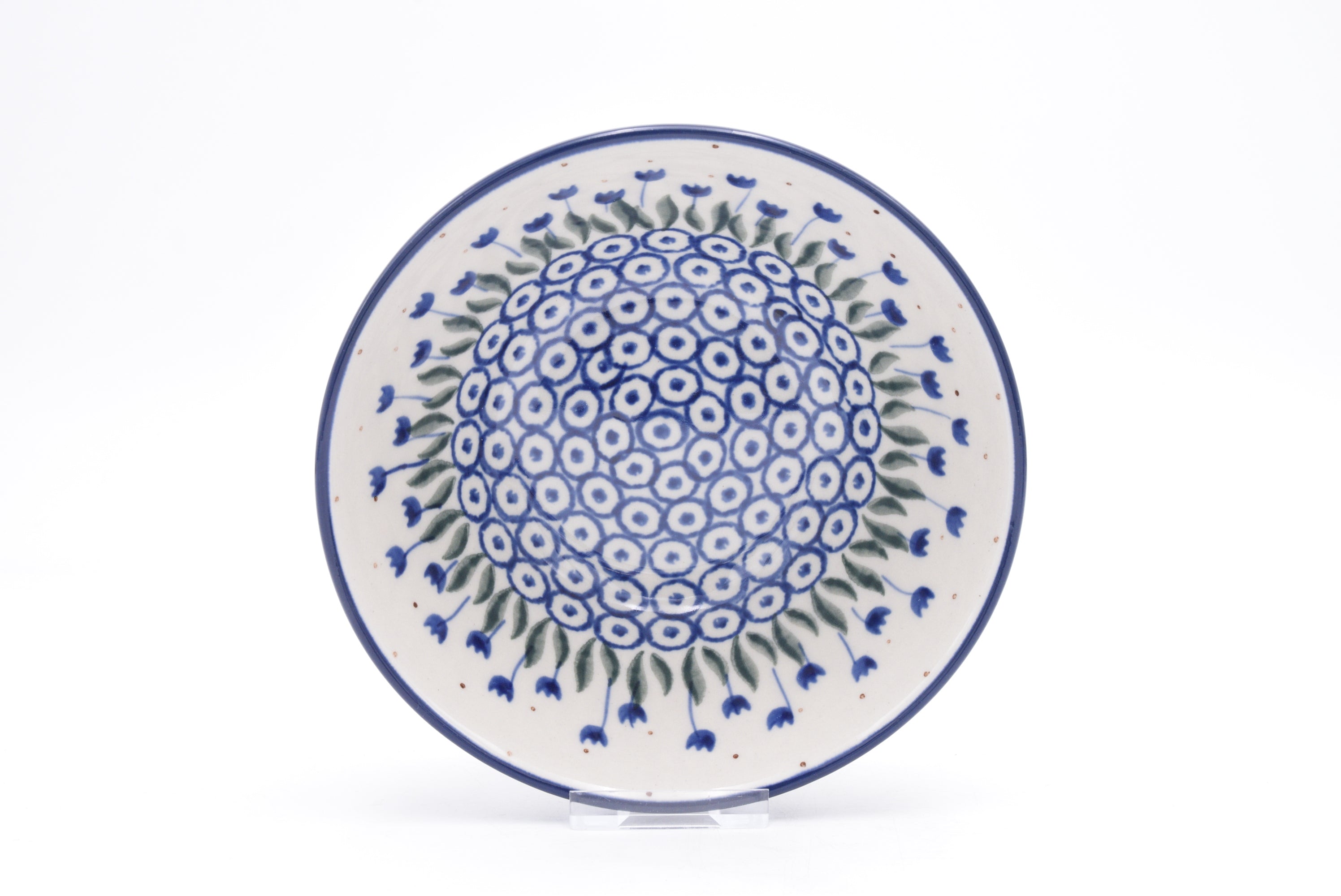 059 Bunzlau Nestschaal 0490 - Blij Blauw Bunzlau