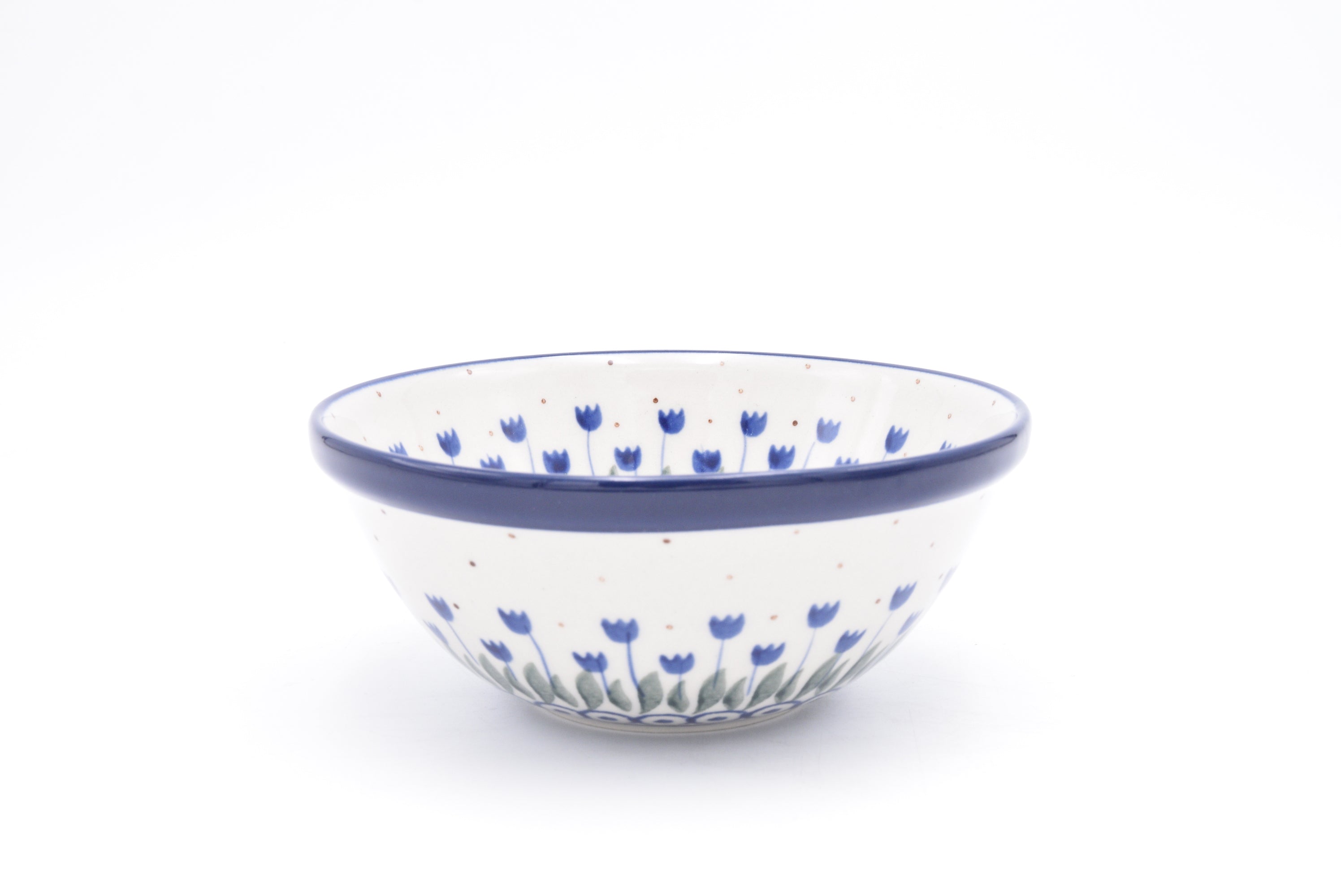 059 Bunzlau Nestschaal 0490 - Blij Blauw Bunzlau