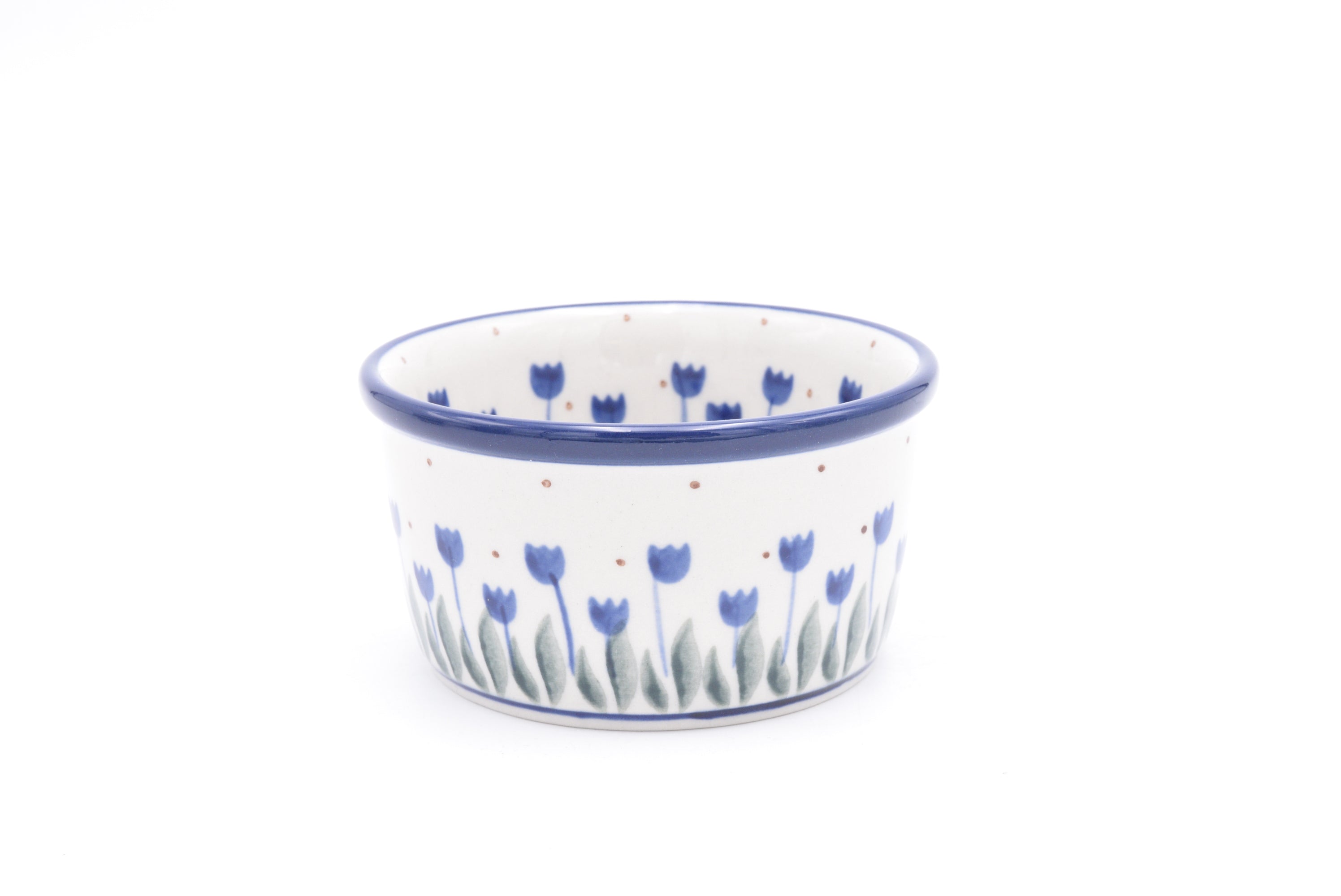 409 Bunzlau Schaaltje Soufflé 0490 - Blij Blauw Bunzlau