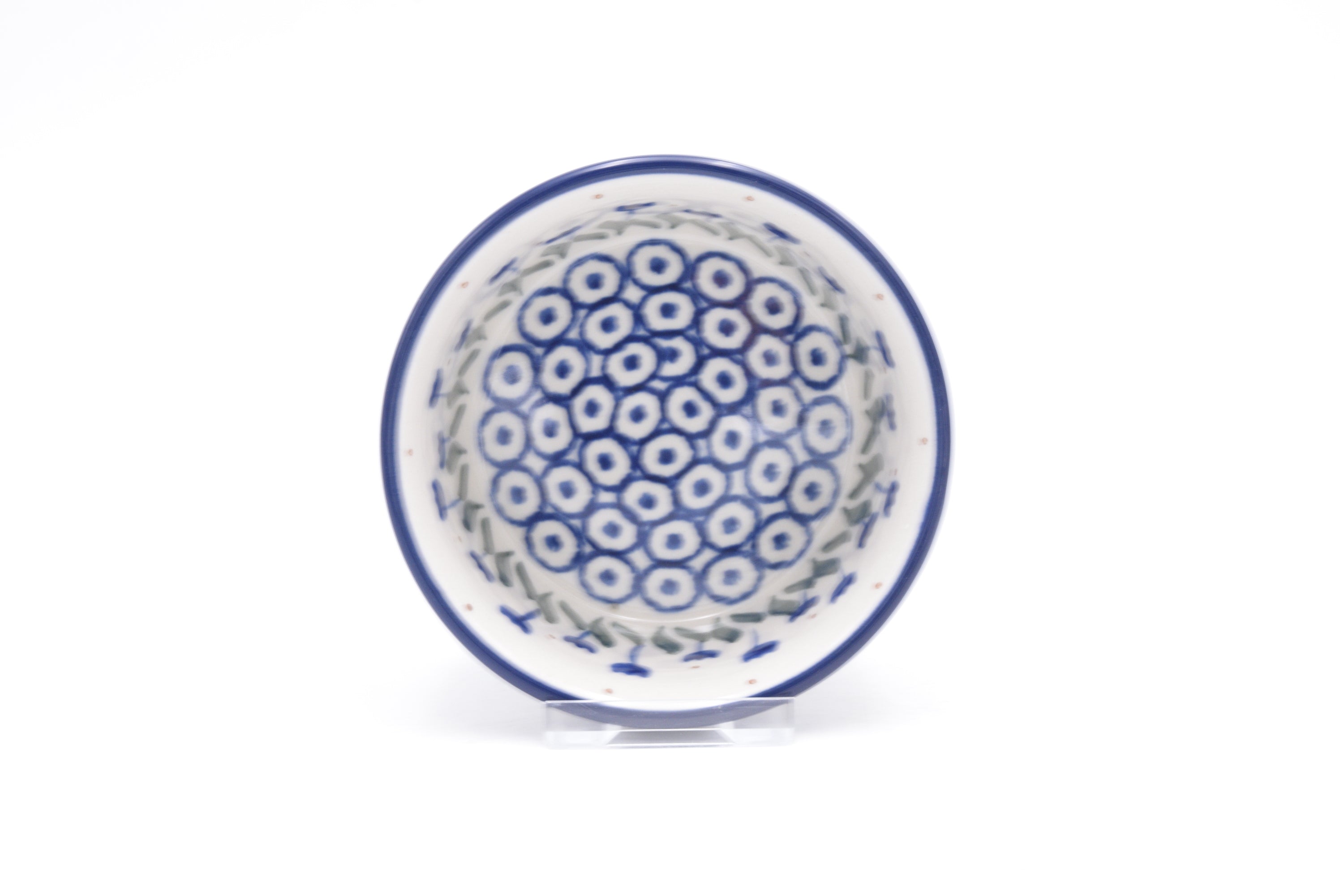 409 Bunzlau Schaaltje Soufflé 0490 - Blij Blauw Bunzlau