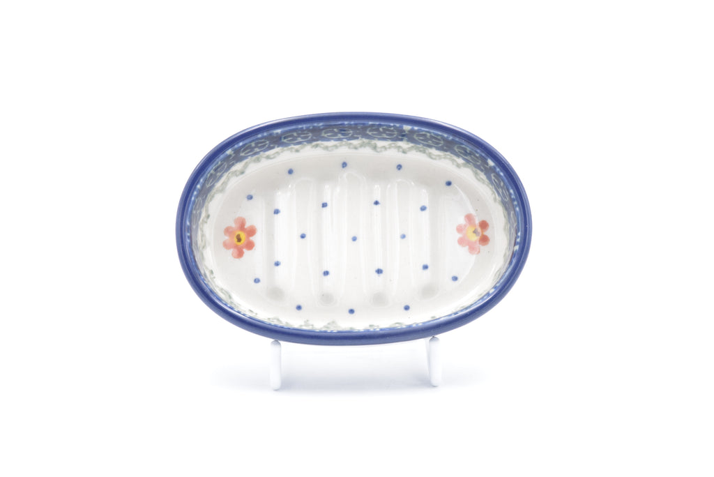 G43 Bunzlau Zeepbakje 0560 - Blij Blauw Bunzlau