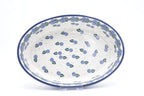 298 Bunzlau Ovenschaal Ovaal 0838 - Blij Blauw Bunzlau