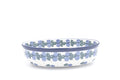 351 Bunzlau Ovenschaal Ovaal 0838 - Blij Blauw Bunzlau