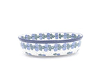351 Bunzlau Ovenschaal Ovaal 0838 - Blij Blauw Bunzlau
