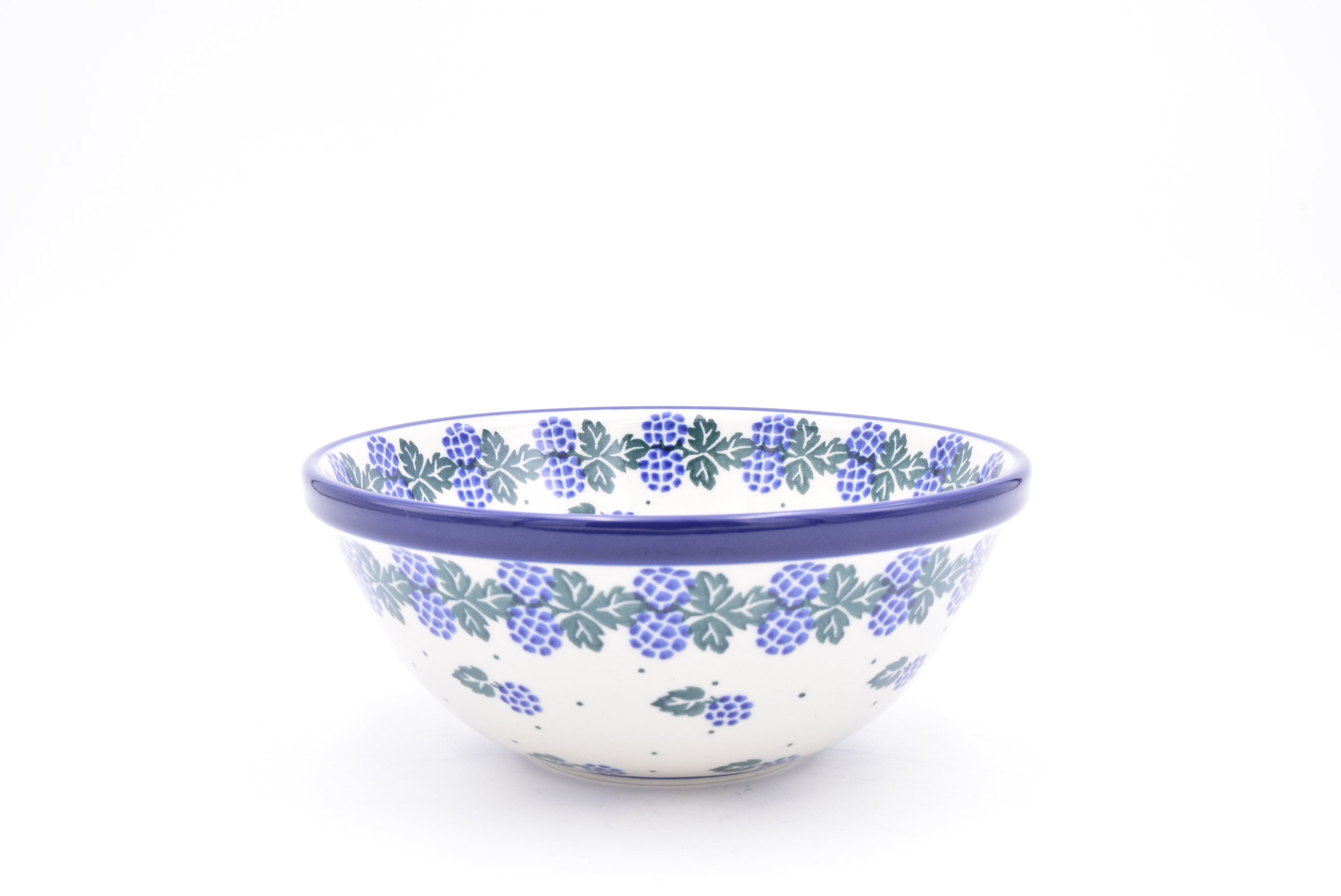 058 Bunzlau Nestschaal 0838 - Blij Blauw Bunzlau