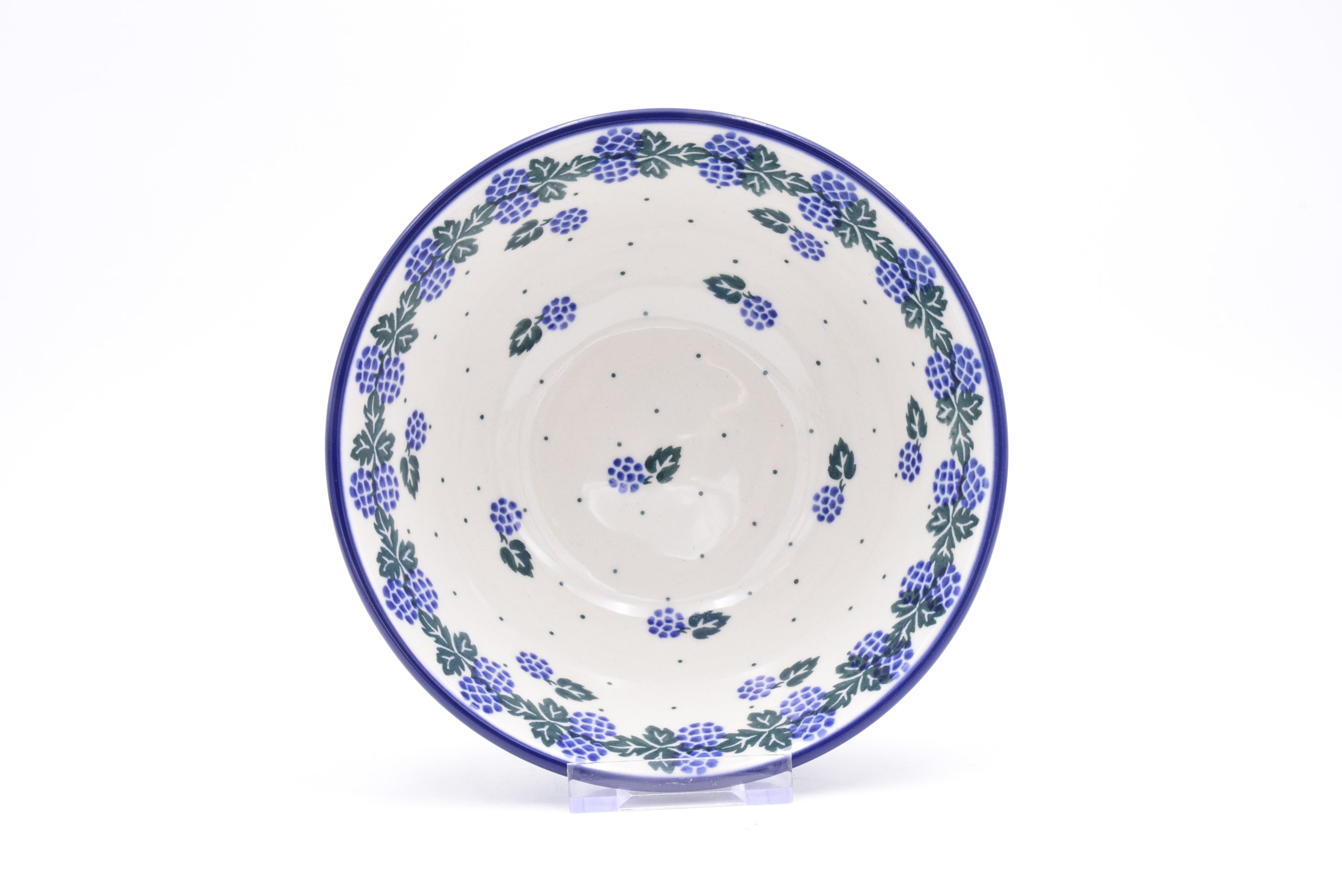 058 Bunzlau Nestschaal 0838 - Blij Blauw Bunzlau