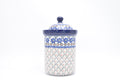 493 Bunzlau Pot met deksel 0854 - Blij Blauw Bunzlau