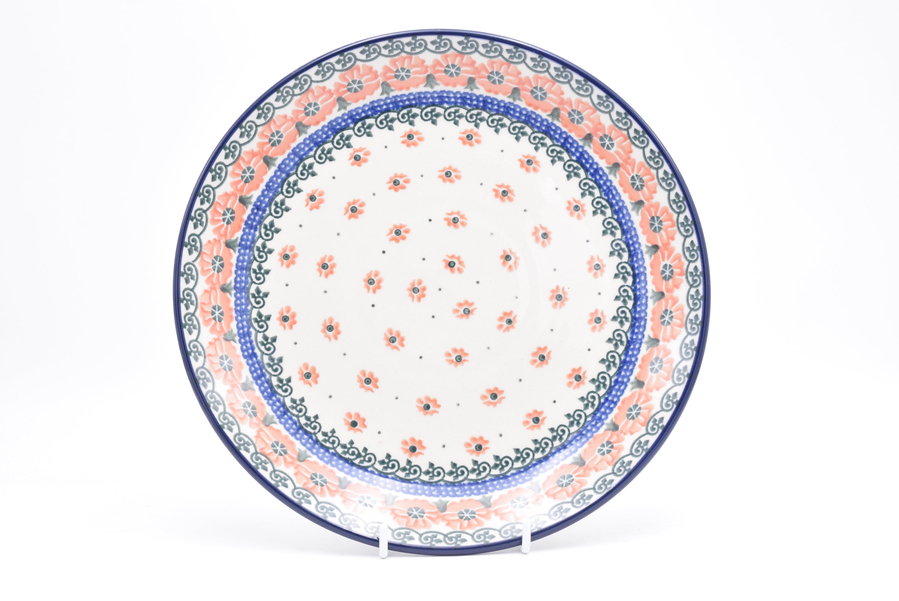 223 Bunzlau Dinerbord 0868 - Blij Blauw Bunzlau