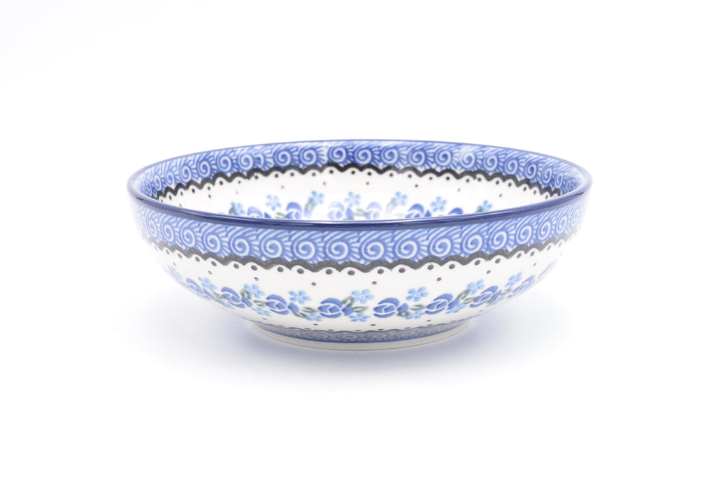 B90 Bunzlau Schaaltje laag 0882 - Blij Blauw Bunzlau