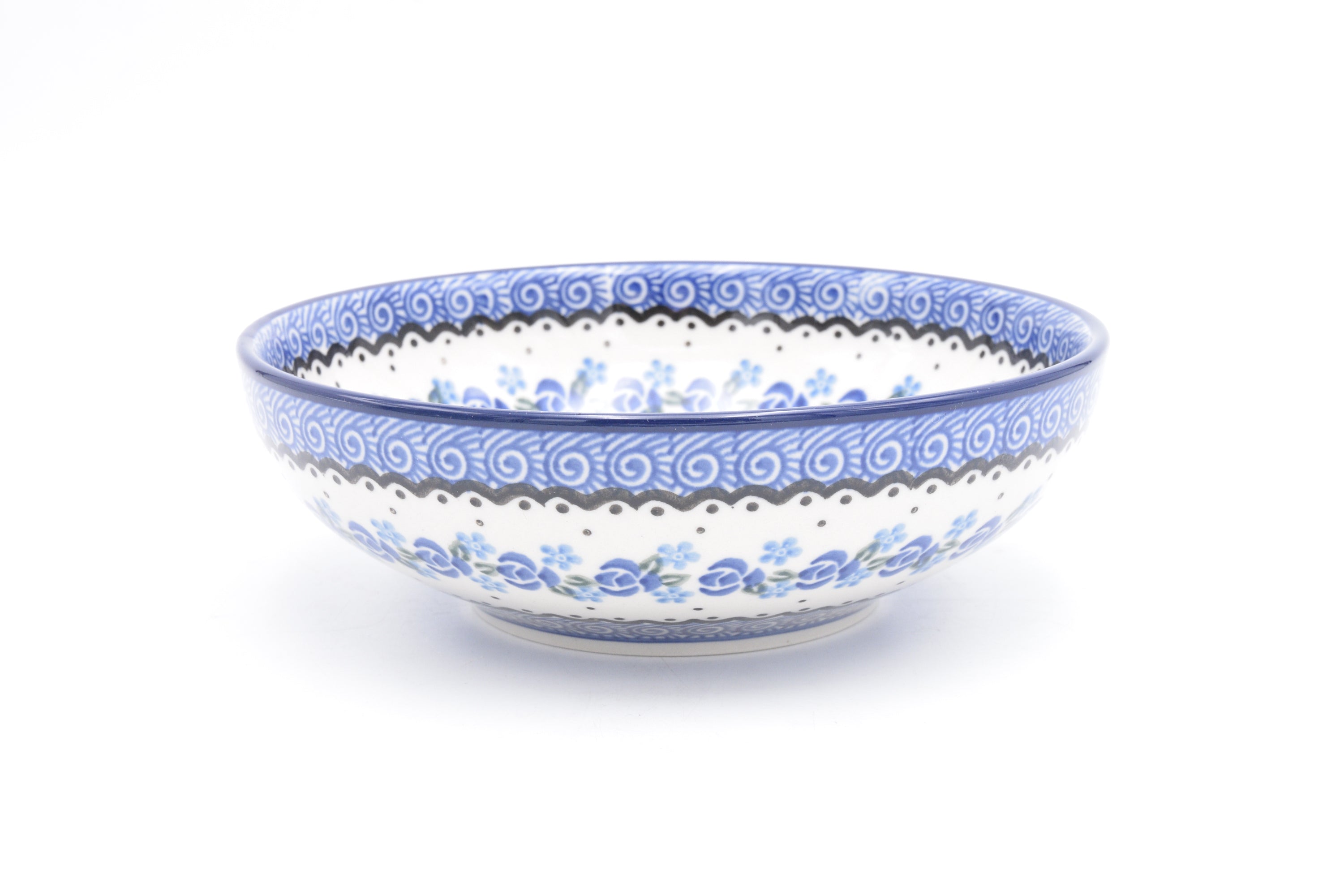 B90 Bunzlau Schaaltje laag 0882 - Blij Blauw Bunzlau