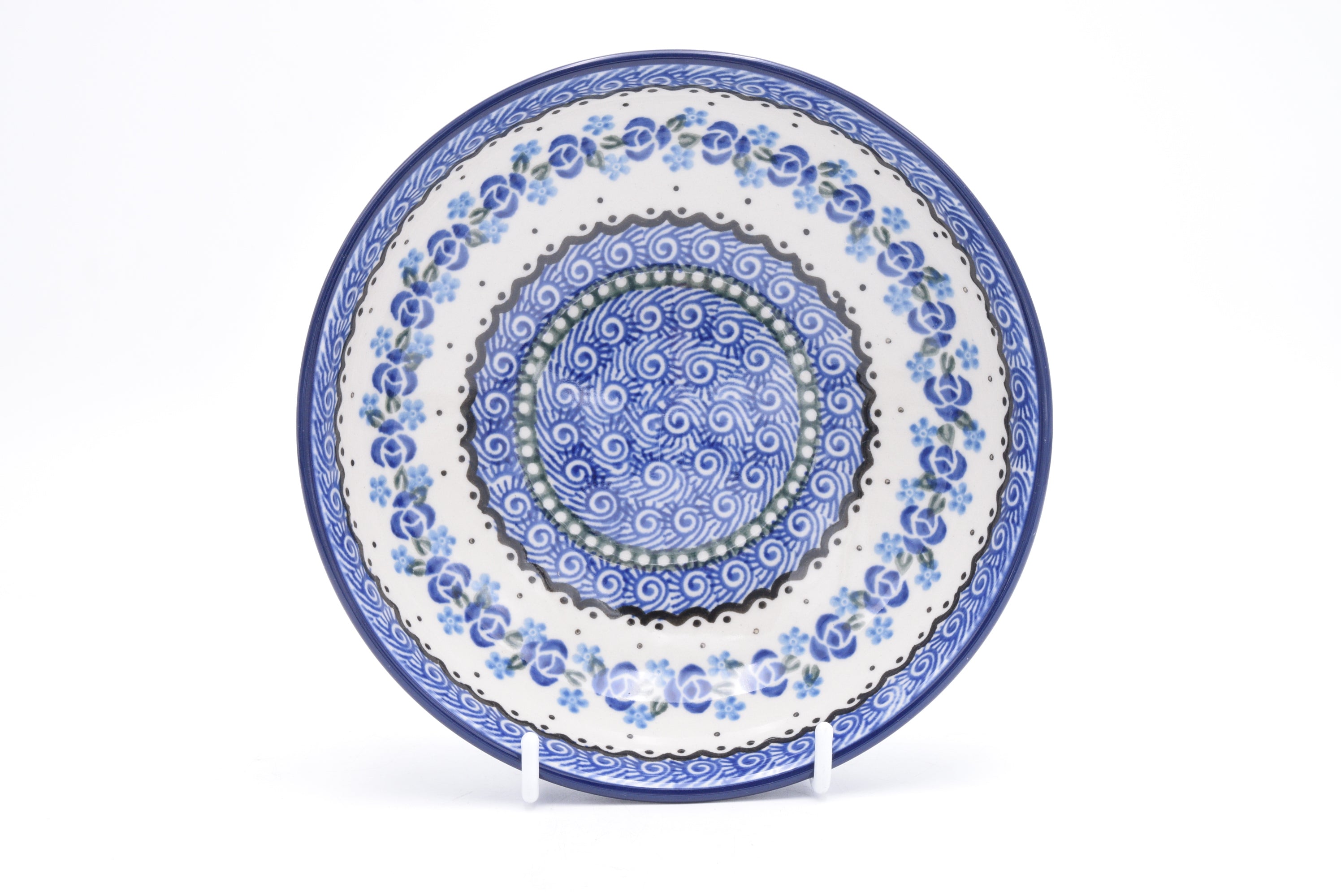 B90 Bunzlau Schaaltje laag 0882 - Blij Blauw Bunzlau