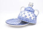 004 Bunzlau Kaasmeisje 0884 - Blij Blauw Bunzlau
