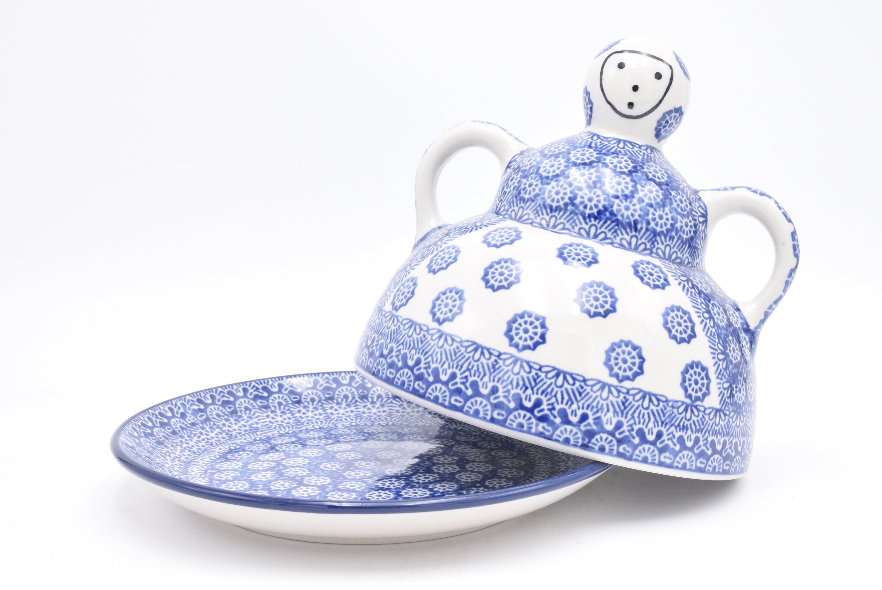 004 Bunzlau Kaasmeisje 0884 - Blij Blauw Bunzlau