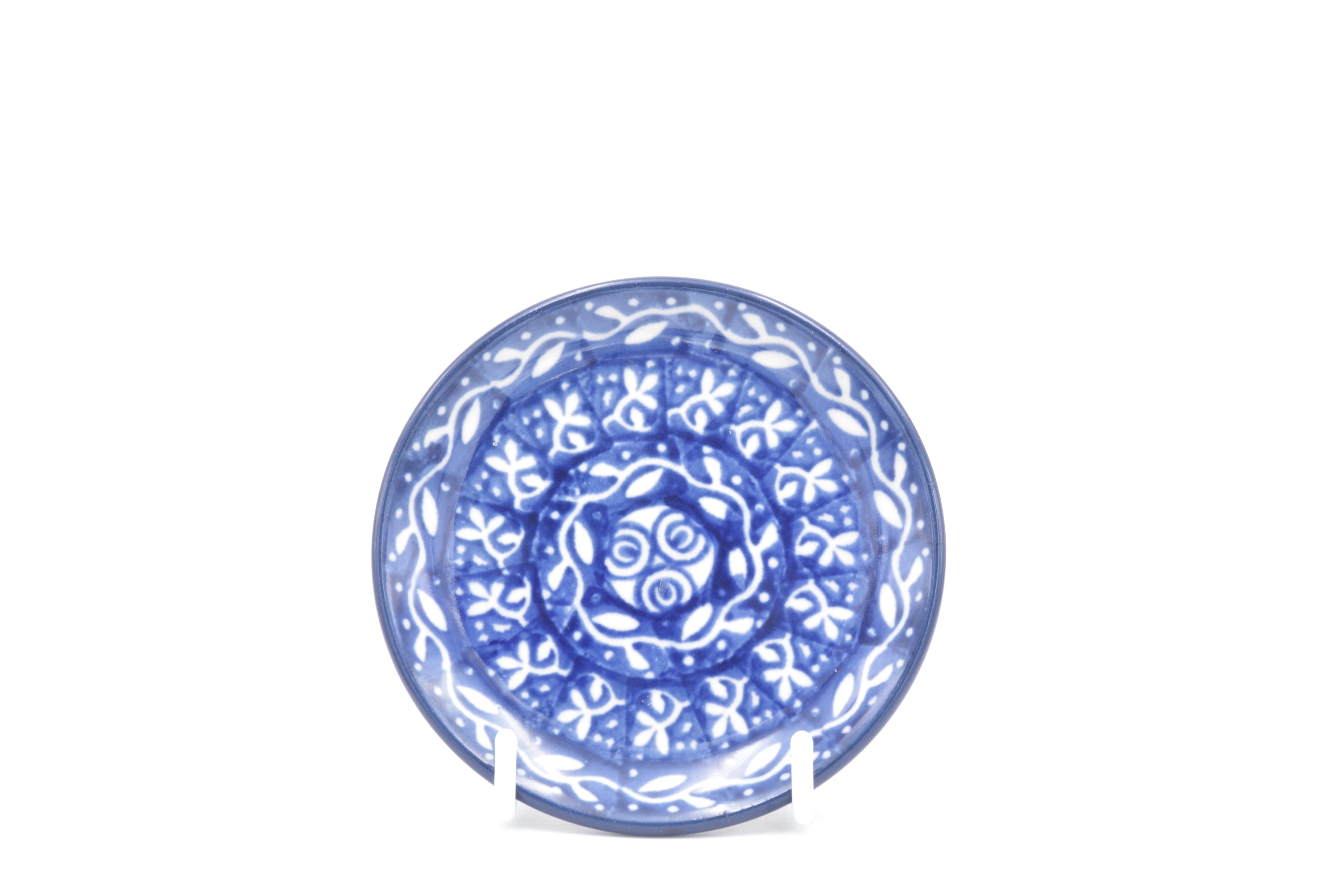 262 Bunzlau Petit Four 0905 - Blij Blauw Bunzlau