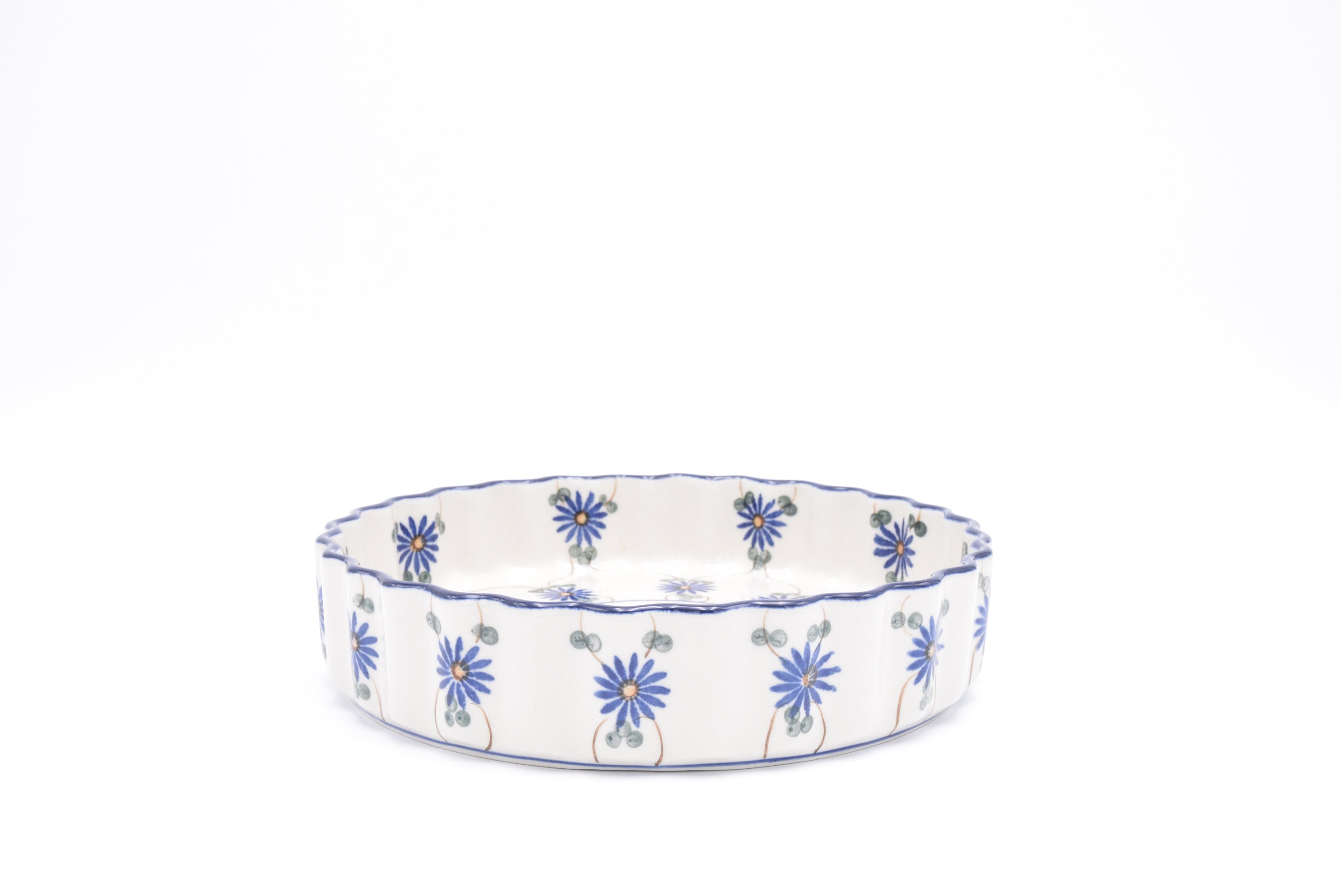 910 Bunzlau Ovenschaal 0103C - Blij Blauw Bunzlau