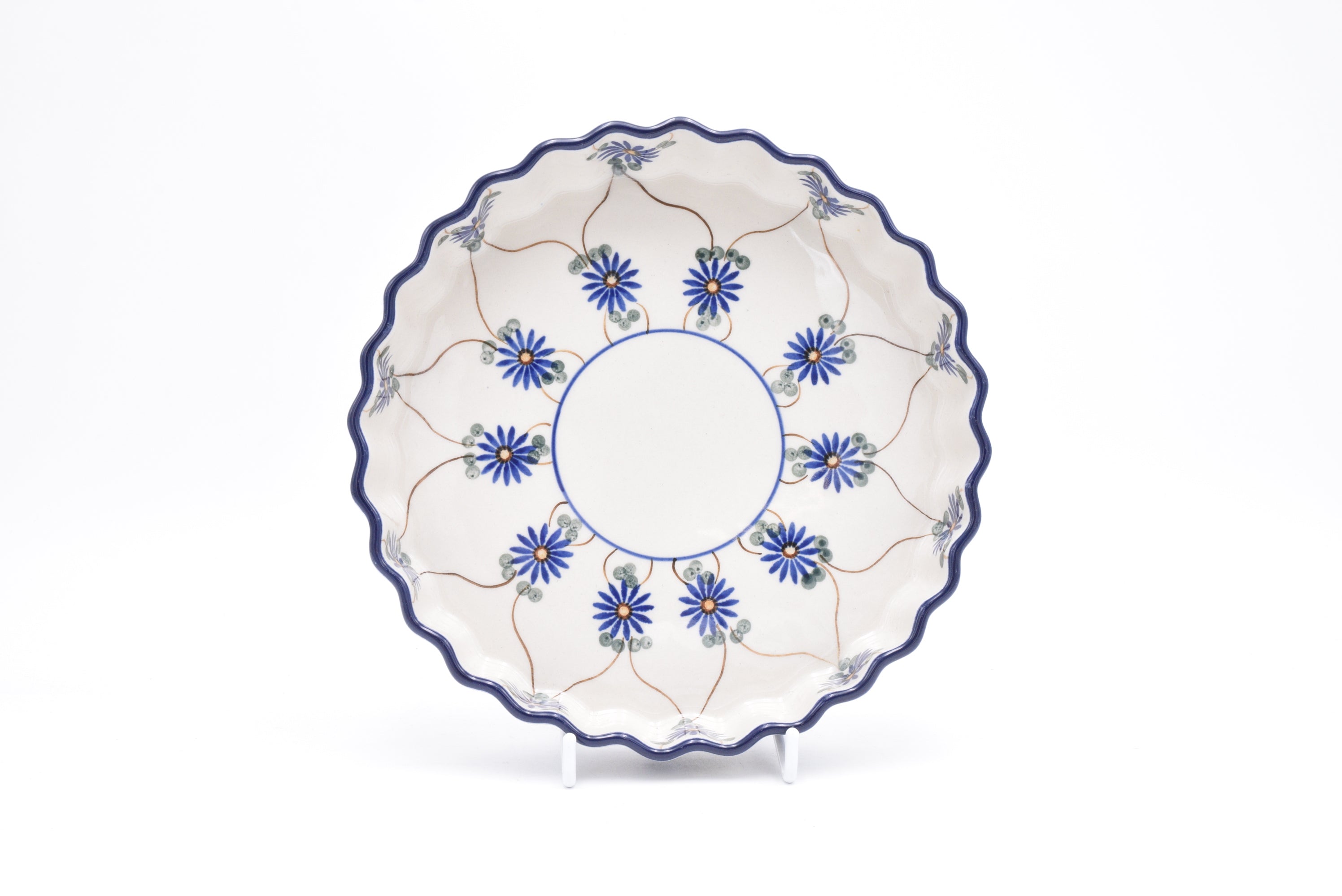 910 Bunzlau Ovenschaal 0103C - Blij Blauw Bunzlau