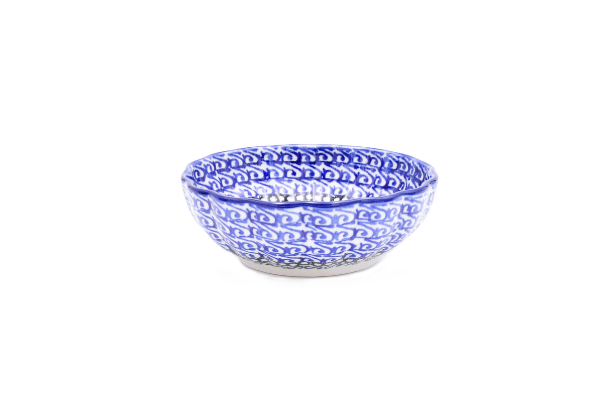 023 Bunzlau Schaaltje Ribbel 1215 - Blij Blauw Bunzlau