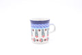 328 Bunzlau Rechte Mok 1366 - Blij Blauw Bunzlau