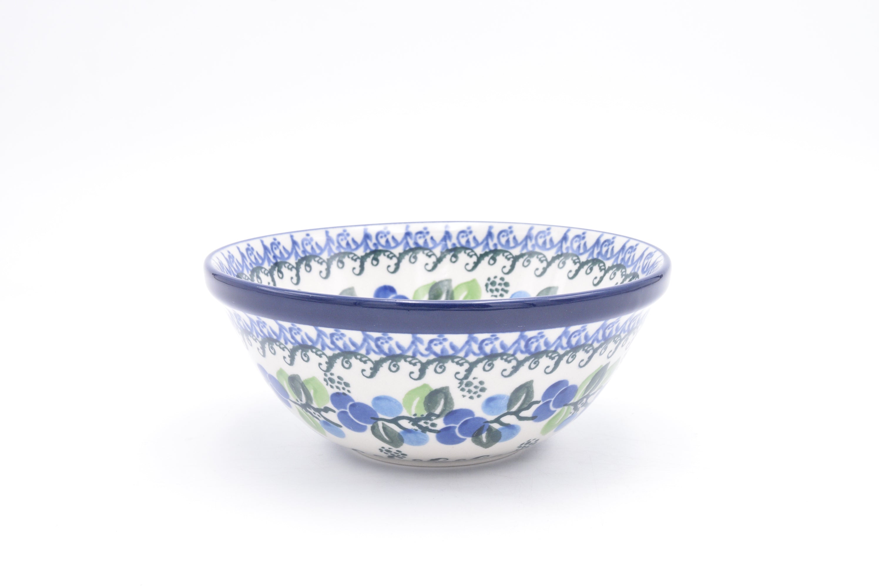 059 Bunzlau Nestschaal 1416 - Blij Blauw Bunzlau