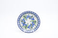 D21 Bunzlau Gebaksbordje 1416 - Blij Blauw Bunzlau