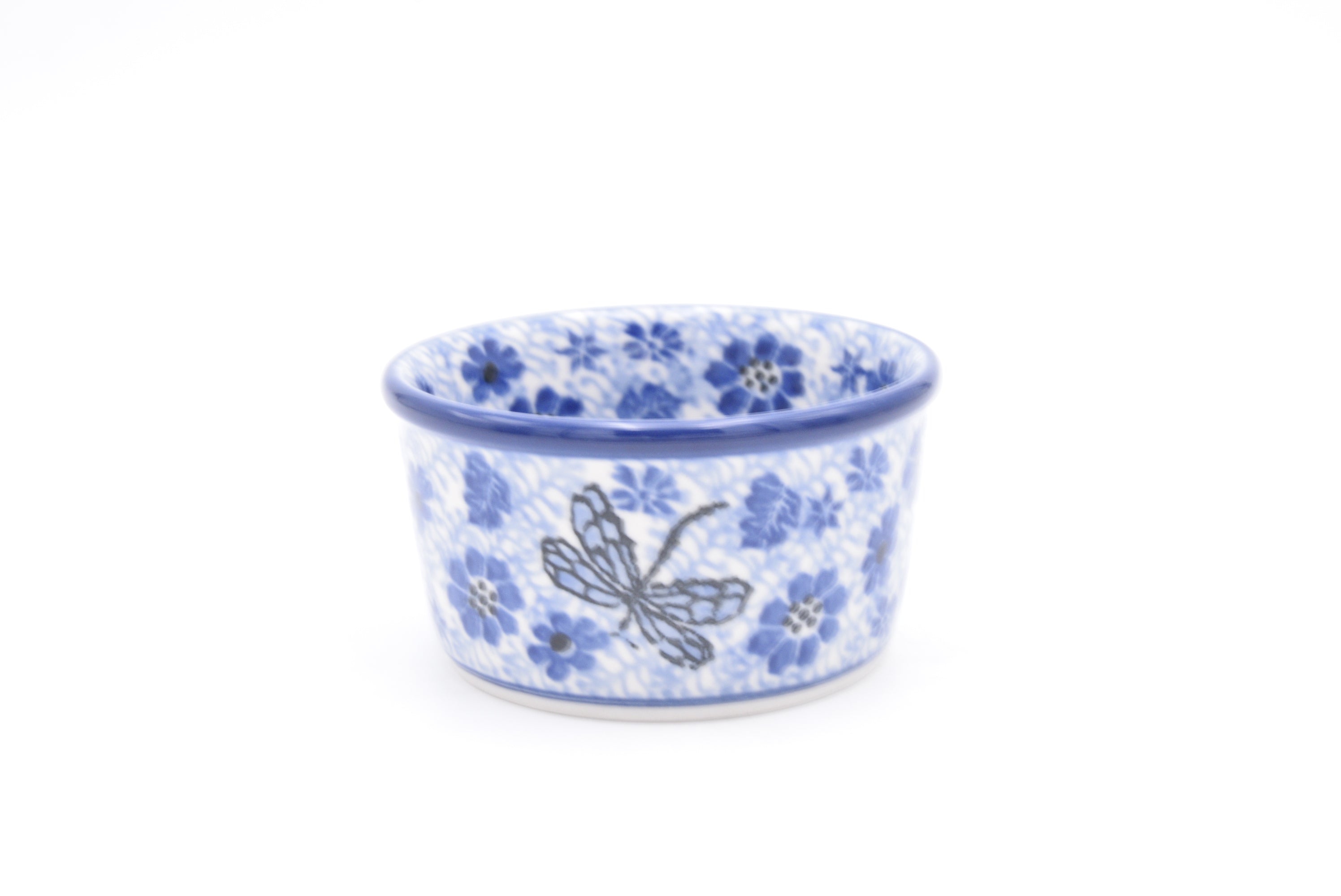 409 Bunzlau Schaaltje Soufflé 1443 - Blij Blauw Bunzlau