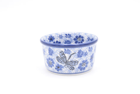 409 Bunzlau Schaaltje Soufflé 1443 - Blij Blauw Bunzlau