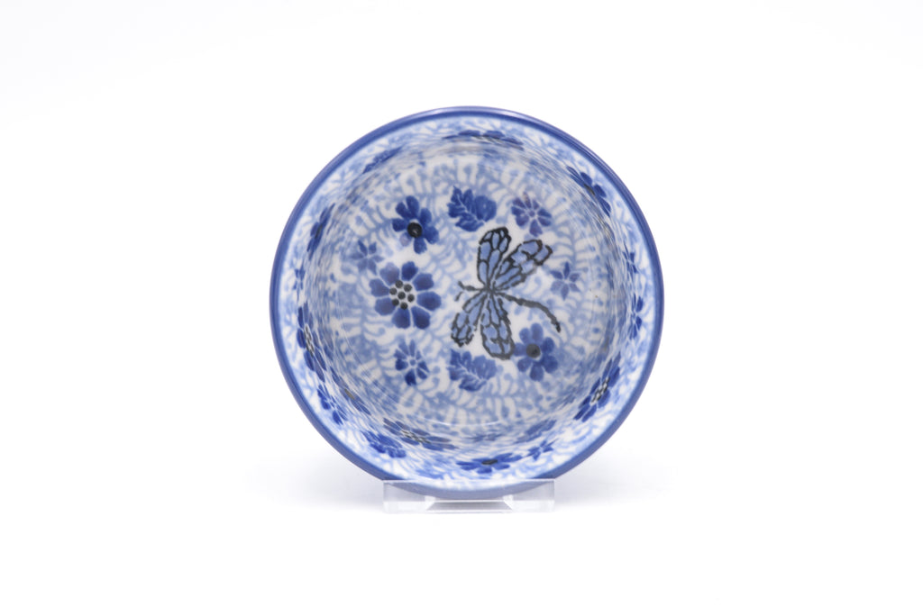 409 Bunzlau Schaaltje Soufflé 1443 - Blij Blauw Bunzlau