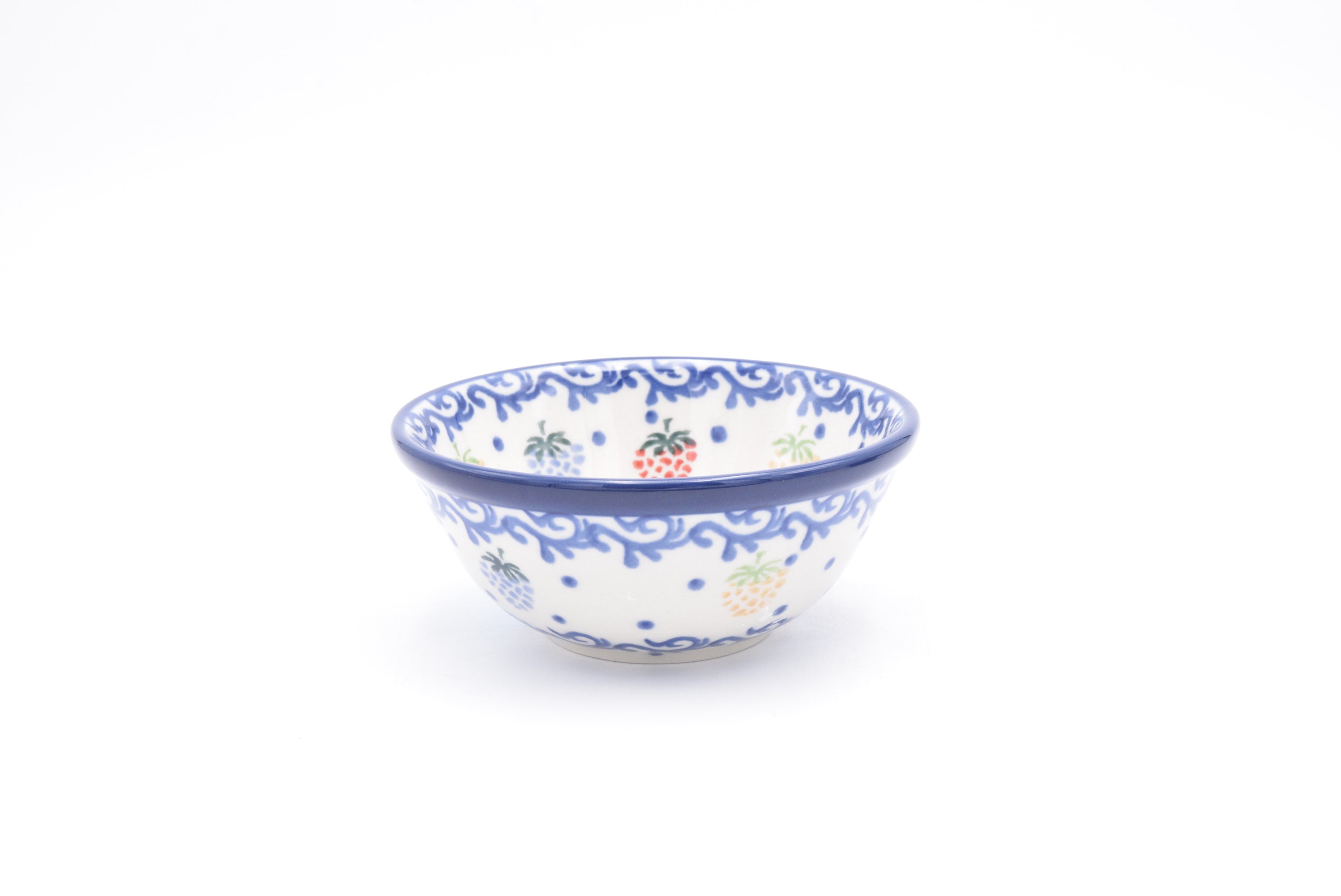 558 Bunzlau Nestschaal 1449 - Blij Blauw Bunzlau