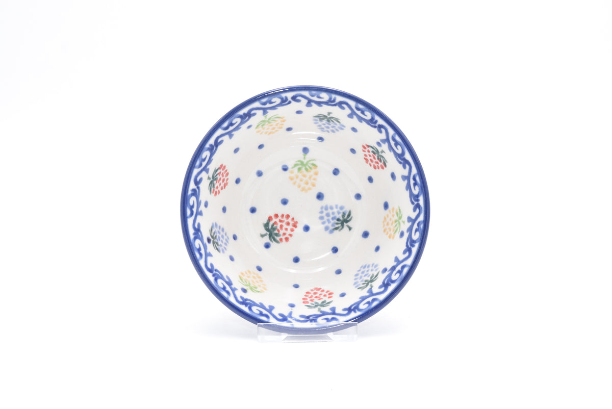 558 Bunzlau Nestschaal 1449 - Blij Blauw Bunzlau